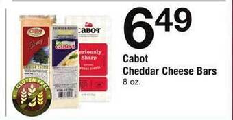 Safeway Cabot cheddar cheese bars offer