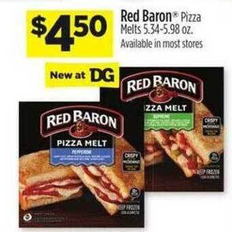 Dollar General Red baron pizza melts offer
