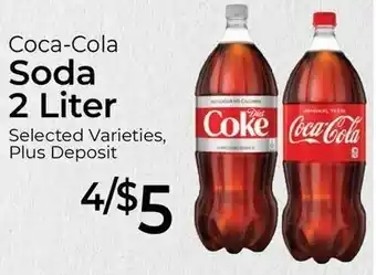 Roche Bros Coca-Cola Soda 2 Liter offer