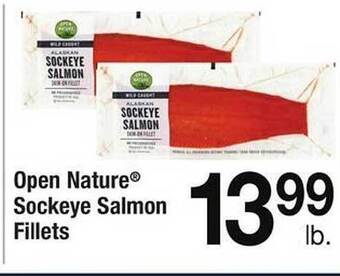 Safeway Open nature sockeye salmon fillets offer