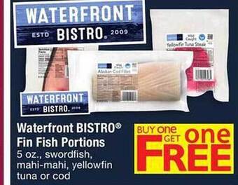 Safeway Waterfront bistro fin fish portions offer
