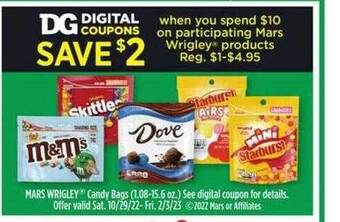 Dollar General Mars wrigley products offer