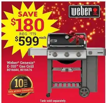 Ace Hardware Weber genesis e-310 gas grill offer