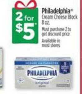 Dollar General Philadelphia cream cheese block offer