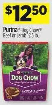Dollar General Purina dog chow beef or lamb offer