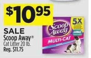 Dollar General Scoop away cat litter offer