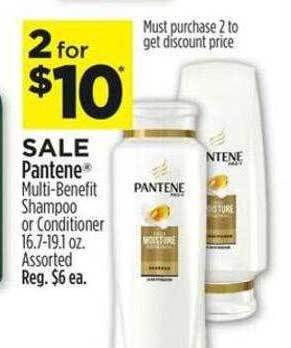 Dollar General Pantene multi-benefit shampoo or conditioner offer