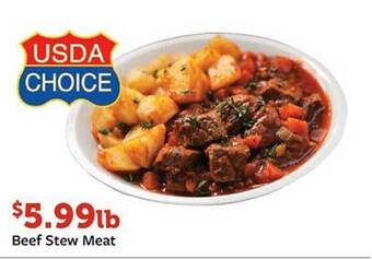 Fareway Beef stew meat offer