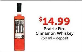 Fareway Prairie fire cinnamon whiskey offer