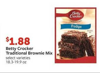 Fareway Betty crocker traditional brownie mix offer
