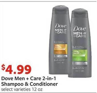 Fareway Dove men + care 2-in-1 shampoo & conditioner offer