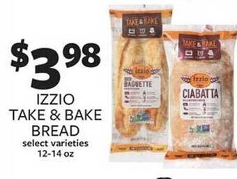 Fareway Izzio take & bake bread offer