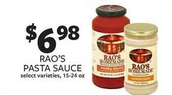 Fareway Rao's pasta sauce offer
