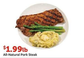 Fareway All-natural pork steak offer
