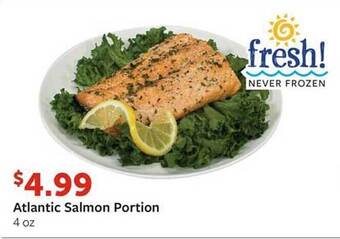 Fareway Atlantic salmon portion offer