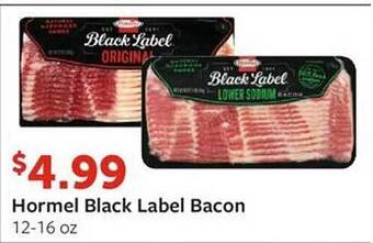 Fareway Hormel black label bacon offer
