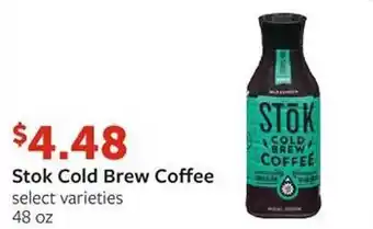 Fareway Stok cold brew coffee offer