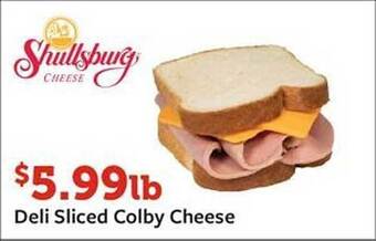 Fareway Deli sliced colby cheese offer
