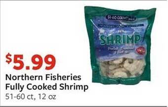 Fareway Northern fisheries fully cooked shrimp offer
