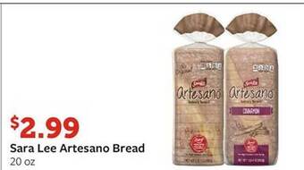 Fareway Sara lee artesano bread offer