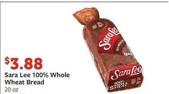 Fareway Sara lee 100% whole wheat bread offer
