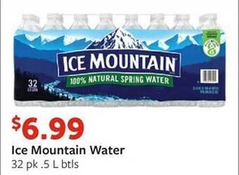 Fareway Ice mountain water offer