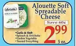 Market Basket Alouette soft spreadable cheese offer