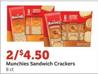 Fareway Munchies sandwich crackers offer