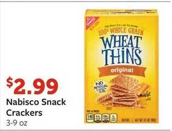 Fareway Nabisco snack crackers offer