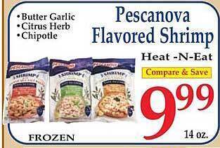 Market Basket Pescanova flavored shrimp offer