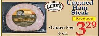 Market Basket Uncured ham steak offer
