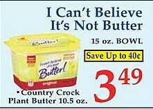 Market Basket I can't believe it's not butter offer
