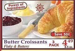 Market Basket Butter croissants offer