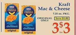 Market Basket Kraft mac & cheese offer