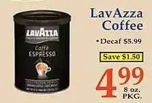 Market Basket Lavazza coffee offer
