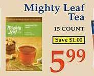 Market Basket Mighty leaf tea offer