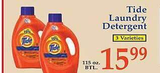 Market Basket Tide laundry detergent offer