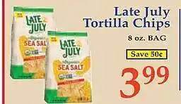 Market Basket Late july tortilla chips offer
