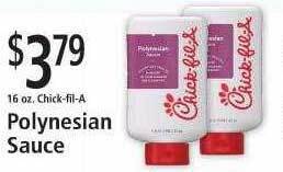 FoodFair Chick-fil-a polynesian sauce offer