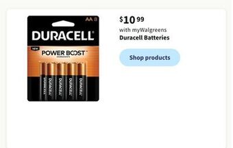 Walgreens Duracell batteries offer
