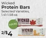 Roche Bros Wicked Protein Bars 1.41-1.58 oz offer