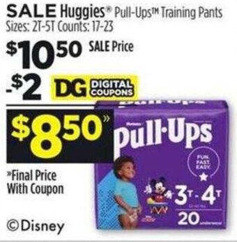 Dollar General Huggies Pull-Ups Training Pants offer