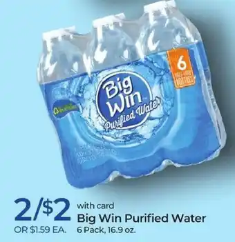 Rite Aid Big Win Purified Water 16.9 oz offer