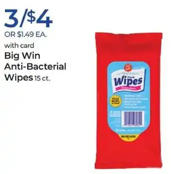 Rite Aid Big Win Anti-Bacterial Wipes offer