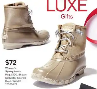 Macy's Sperry women's saltwater duck booties, created for macy's offer