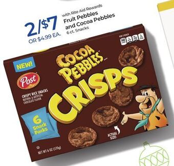 Rite Aid Fruit pebbles and cocoa pebbles offer