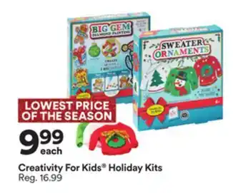 Michaels Creativity for kids® holiday kits offer