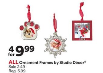 Michaels All ornament frames by studio décor® offer