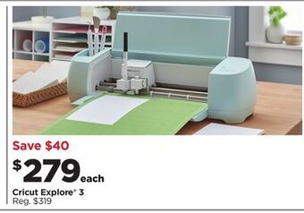 Michaels Cricut explore® 3 offer