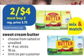 Lidl Sweet cream butter offer